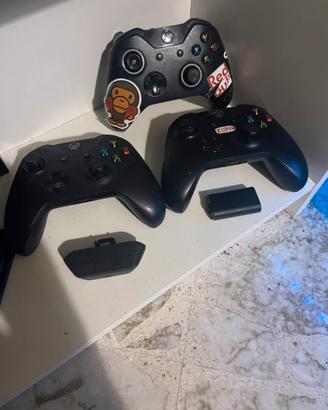 2 Controller xbox one+adatt x cuffie+batteria rica