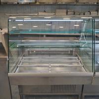 vetrina frigo 3 ripiani interamente in acciaio
