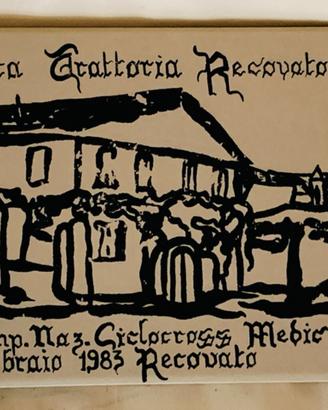 Piastrella commemorativa vintage anni '80