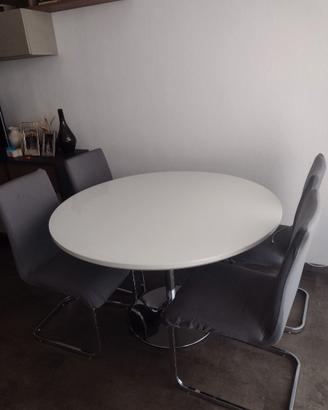 Tavolo tondo bianco