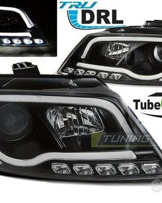 Fari Led luce diurna fibra ottica Audi A3 8P 08-12