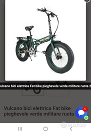Fatbike Vulcano 20' 4.0 pieghevole velocita'60km/h