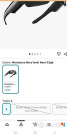 occhiali con videocamera 