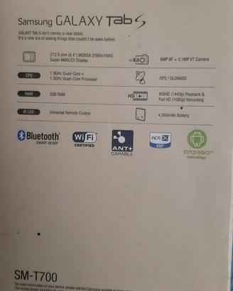 tablet Samsung tab s