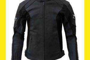 GIACCA MOTO GIUDICI UOMO IN PELLE E TESSUTO