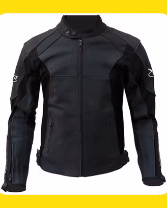 GIACCA MOTO GIUDICI UOMO IN PELLE E TESSUTO