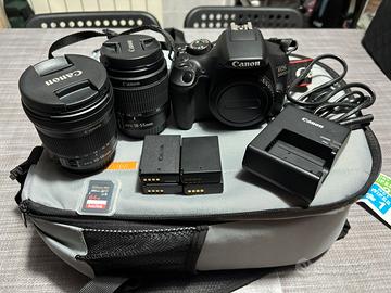 Canon EOS 2000d + ottiche e accessori