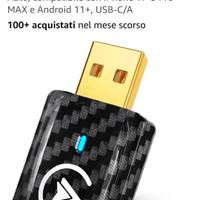 MSXTTLY Adattatore wireless CarPlay Android Auto