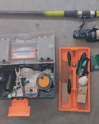 Canna da pesca Boston e attrezzatura completa