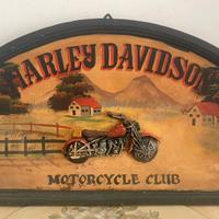 Quadro vintage HARLEY DAVIDSON moto rilievo