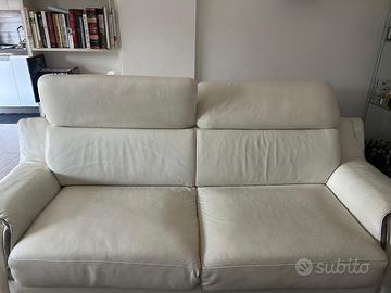 Divano letto in pelle con materasso incluso
