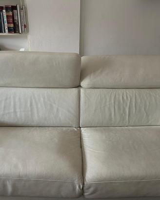 Divano letto in pelle con materasso incluso
