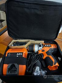Trapano avvitatore AEG 12V con valigietta