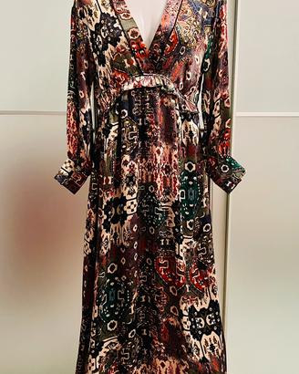 Vestito midi satinato tg xs Zara