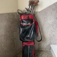 borsa spalding vintage da golf in pelle