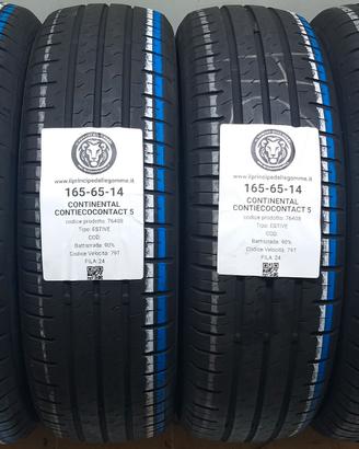 4 GOMME 165 65 14 CONTINENTAL A76408