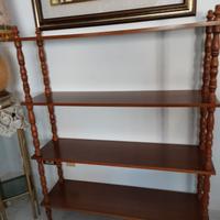 libreria aperta in noce