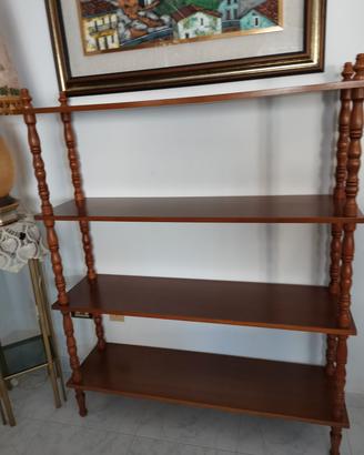 libreria aperta in noce