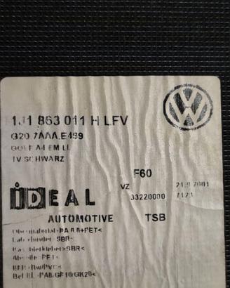 TAPPETINI ORIGINALI VW GOLF 4 1J1 863 011 H LFV