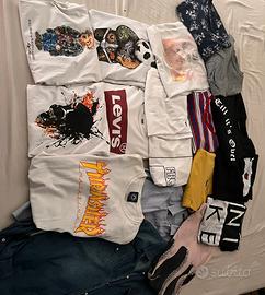 Lotto +40 pezzi maglie/maglioni/felpe/giacca