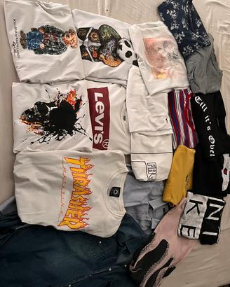 Lotto +40 pezzi maglie/maglioni/felpe/giacca