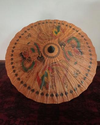 Ombrello/parasole thailandese vintage carta oleata