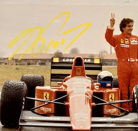 foto autografata di Alan Prost