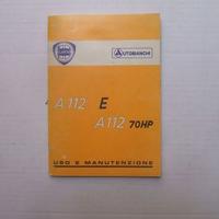 USO E MANUTENZIONE AUTOBIANCHI A112 E ABARTH 1979.