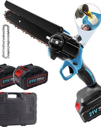 Mini Motosega Elettrica 6 Pollici con 2 Batterie