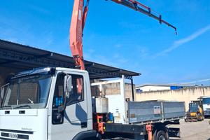 iveco eurocargo con gru e ribaltabile 