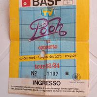 biglietto concerto Pooh 83/84