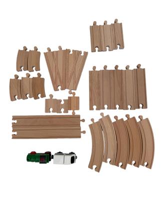 Binari IKEA LILLABO + Locomotiva batteria BRIO 28p