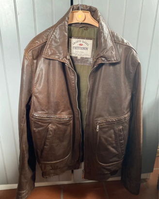 Giubbotto pelle stile aviatore/biker Chevignon