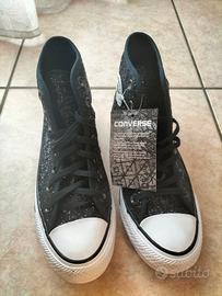 Converse n. 35 glitter nero.  nuove