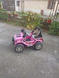 Auto Elettrica Bambini Jeep Rosa