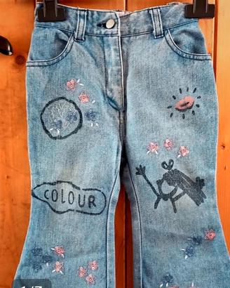 set Giubbino Pantaloni jeans neonata 9/12 mesi