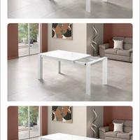 Tavolo wood Mondo convenienza bianco lucido