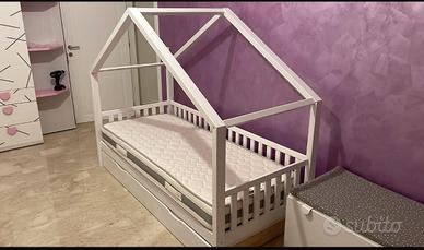 Lettino con cassettone con  doppio materasso