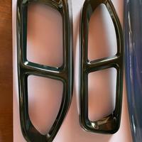 Cornici paraurti scarico BMW Serie 7 NERE Nuove!