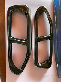 Cornici paraurti scarico BMW Serie 7 NERE Nuove!