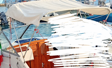 Tendalino barca 2 archi 130cm