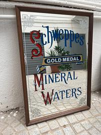 Specchio pubblicitario vintage Schweppes