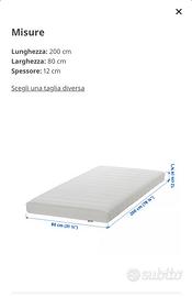 Materasso singolo