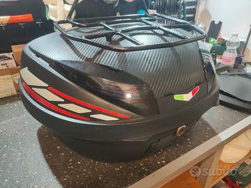 Bauletto sgancio rapido con portapacchi artigianal