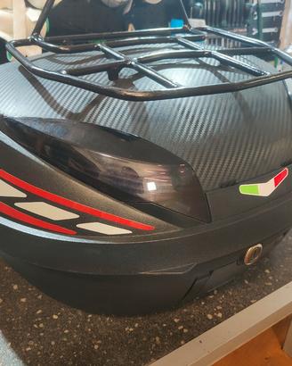 Bauletto sgancio rapido con portapacchi artigianal
