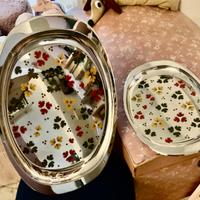 VASSOI DESIGN”ALESSI”ANNI 80-DEC.SMALTO/ RARI