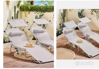 lettini da mare o piscina