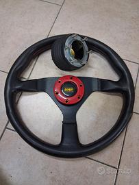 Volante OMP alluminio con pelle