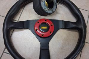 Volante OMP alluminio con pelle
