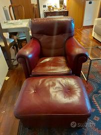 Poltrona Frau con pouf